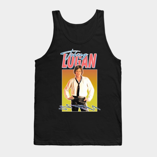 Johnny Logan 80s Aesthetic Fan Gift Design Tank Top by feck!